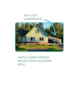 Vana maamaja fassaadi renoveerimine ja juurdeehituse planeerimine